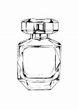 Perfume Drawing Getdrawings Bottles sketch template