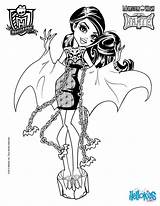 Draculaura Monster Colorir sketch template