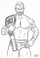 Orton Luchadores Reigns Kleurplaat Rollins Seth Everfreecoloring Goldberg Categorieën Mysterio sketch template