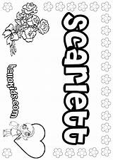 Coloring Pages Carissa Scarlet Color Witch Scarlett Hellokids Template Names Print Online sketch template