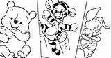 Coloring Pooh Baby Pages Disneyclips sketch template