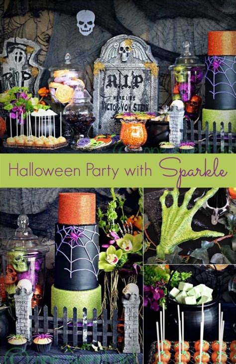 Halloween Party Decorations With Sparkle Spaceships And