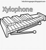 Xylophone Coloring Pages Letter Smarter Below sketch template