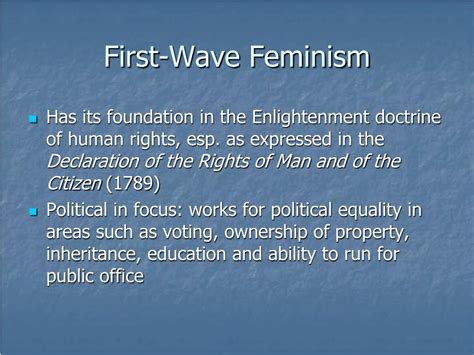 ppt first wave feminism powerpoint presentation free