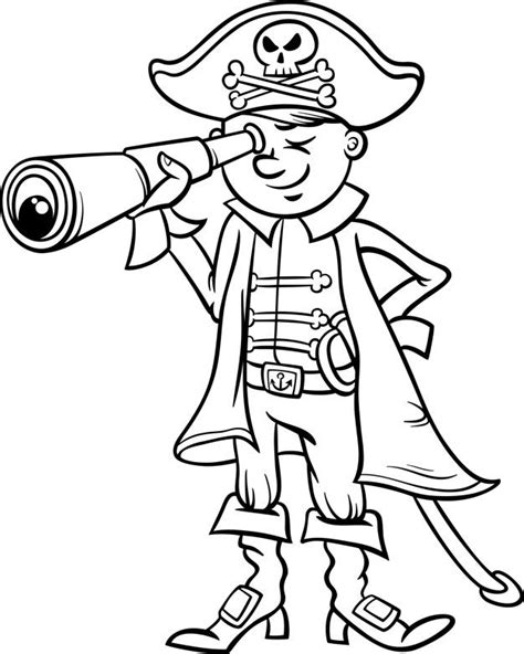 pirate boy cartoon coloring page   cartoon coloring pages