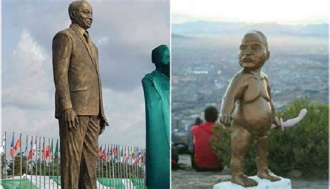 between jacob zuma s statue in south africa and the one in