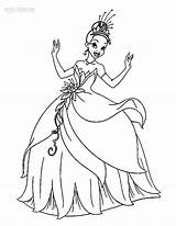 Tiana Coloring Princess Pages Printable Kids Disney Cool2bkids Frog Print African American sketch template
