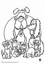 Famille Pintar Fox Terrier Perros Coloriage Toutous Ausmalen Colorier Hellokids Caricatura Foxterrier Coloriages Ausmalbilder Animaux Hunde sketch template