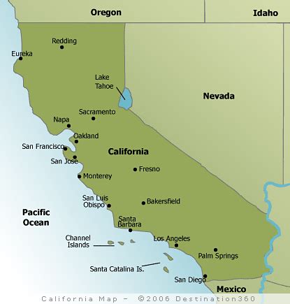 map  california   california state map  travel planning