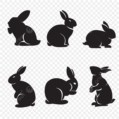 rabbit silhouette transparent background rabbit silhouette shadow