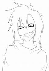 Killer Jeff Anime Creepypasta Pages Jack Coloring Eyeless Creepy Laughing Pasta Deviantart Print Chibi Search Less Eye Template Sketch Again sketch template