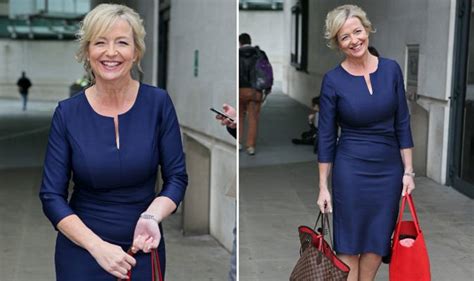 Carol Kirkwood Flaunts Strictly Weight Loss In Busty Blue