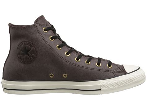 lyst converse chuck taylor  star vintage leather   gray
