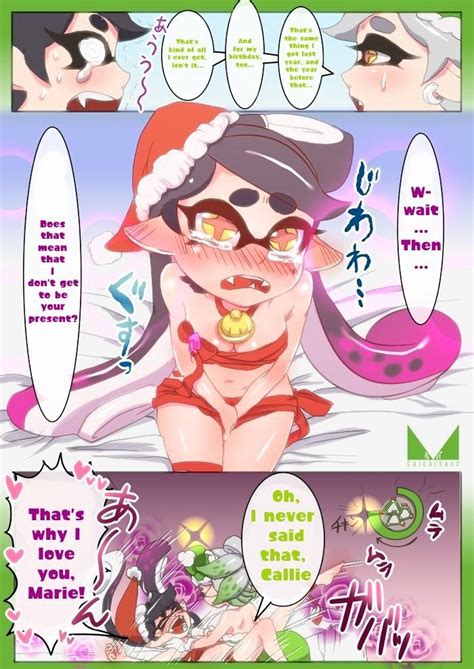 Rule 34 Bare Shoulders Blush Callie Splatoon Censored Christmas