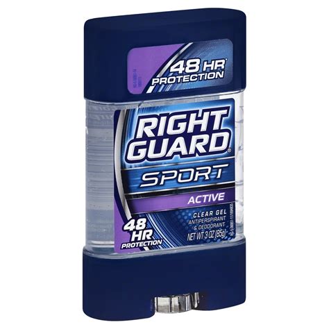 guard sport clear gel   odor defense active antiperspirant