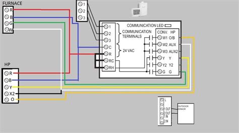 honeywell thermostat thc wiring diagram