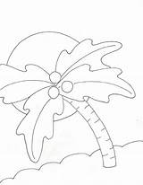 Palm Tree Coloring Pages Giant Folk Endless Unknown Author Summer Template Weefolkart sketch template