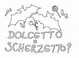 Scherzetto Dolcetto Scritta Coloradisegni Paura sketch template