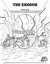 Coloring Exodus Pages Sunday School Story Search Sharefaith Print sketch template