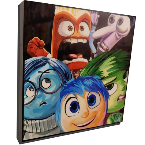Inside Out Poster Joy Sadness Disgust Anger Fear