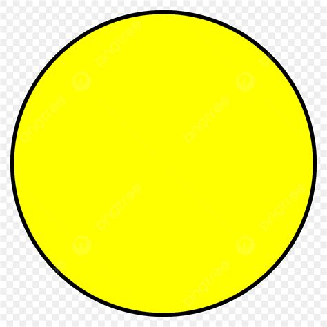 yellow circle clipart transparent background bright yellow circle