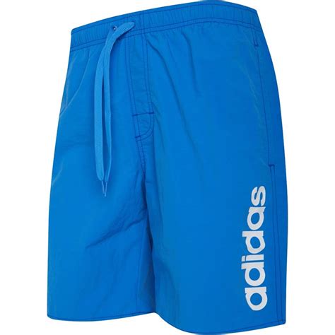 adidas heren logo classic length zwempak gewassen blauw
