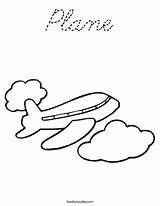 Coloring Plane Airplane Cursive Built California Usa Twistynoodle Noodle sketch template