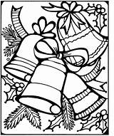 Christmas Coloring Bells Pages Kids Courtesy Print Holidays sketch template