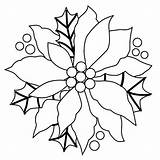 Poinsettia Coloring Christmas Flower Flowers Pages Printable Drawing Beautiful Wreaths National Print Decor Color Sheets Mistletoe Kids Patterns Getdrawings Pottery sketch template