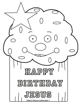 church house collection blog happy birthday jesus cupcake coloring page