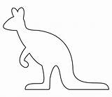 Dot Aboriginal Kangaroo Templates Animal Printables Printable Pages Do Marker Printablee sketch template