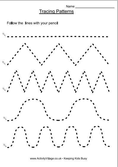 tracing patterns homeschool pinterest tracing worksheets