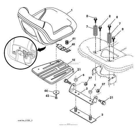 Husqvarna Lgt2554 96045001701 2012 03 Parts Diagram For Seat