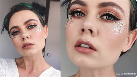 Glitter Festival Makeup Tutorial Youtube