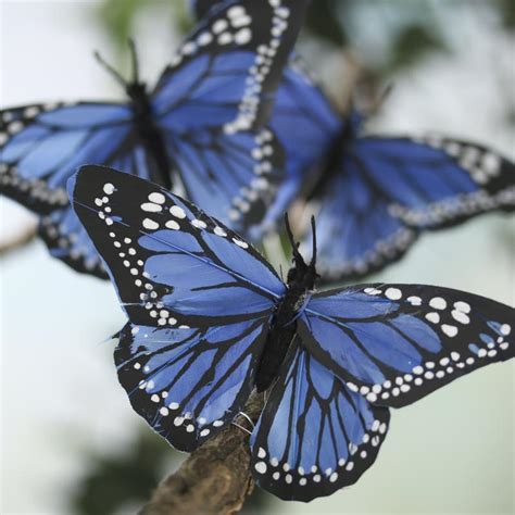 royal blue artificial monarch butterflies birds butterflies birds
