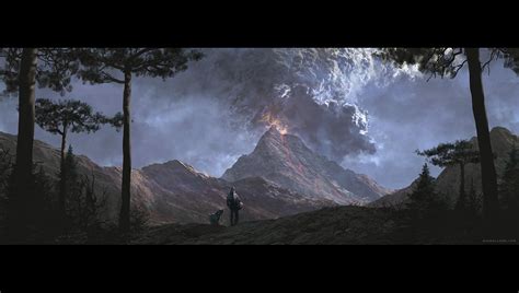 Nazi Explosions Meet Beautiful Landscape Paintings In This