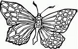 Pintar Mariposas sketch template