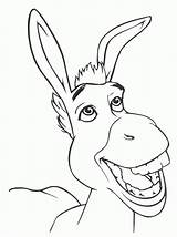 Coloring Donkey Shrek Pages Popular sketch template