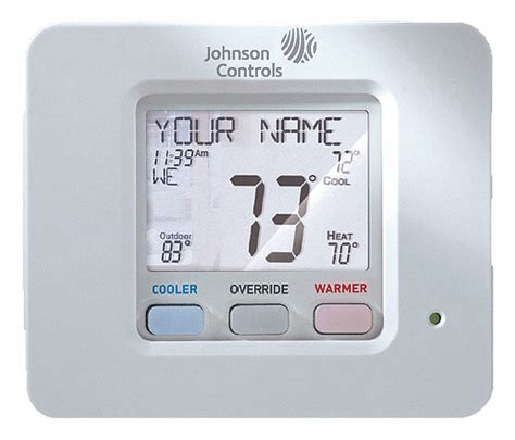 johnson controls digital thermostat  stages heat wnt grainger