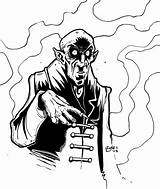 Nosferatu Mister sketch template