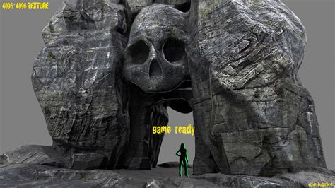 Skull Cave 3d Model Cgtrader
