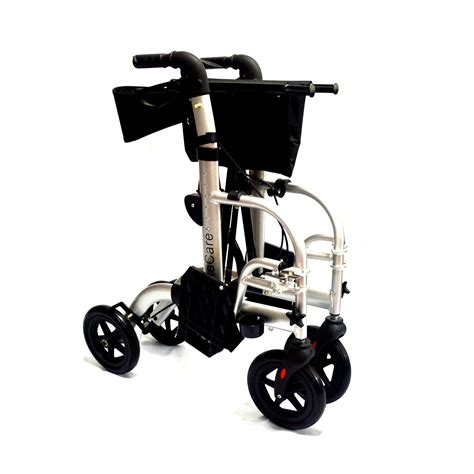 hybrid    rollator transport wheelchair elite care direct