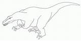 Coloring Deinonychus sketch template