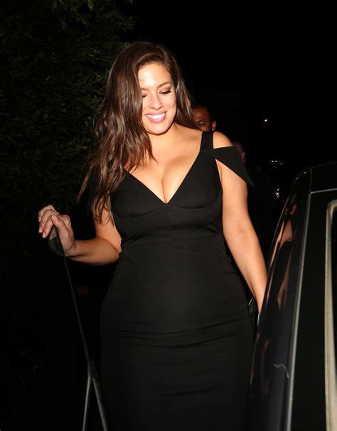 ashley graham leaves a pre oscar party in los angeles