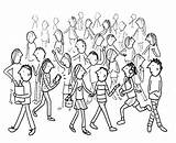 Drawing Draw Crowd People Easy Crowds Audience Drawings Steps Tips Simple Background Craftsy Sketches Some Step Going Cartoon Get Kids sketch template