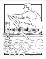 Rowing Coloring sketch template