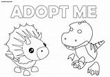 Adopt Dinosaurs Rex sketch template