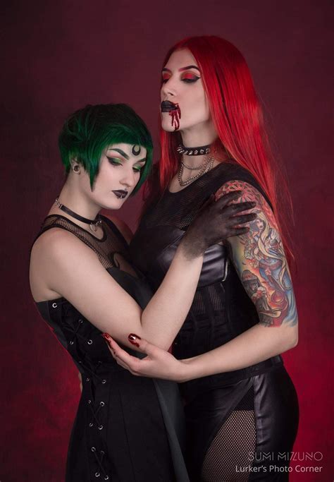 Pin By Beautiful Darkness On Goth Cute Lesbian Couples Long Red Hair