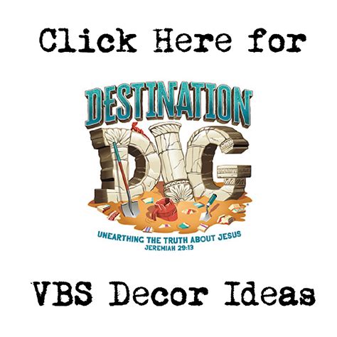 destination dig vbs decor ideas southern  simple vacation bible