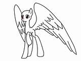 Base Mlp Pegasus Drawing Coloring Bases Template Lineart Paintingvalley sketch template